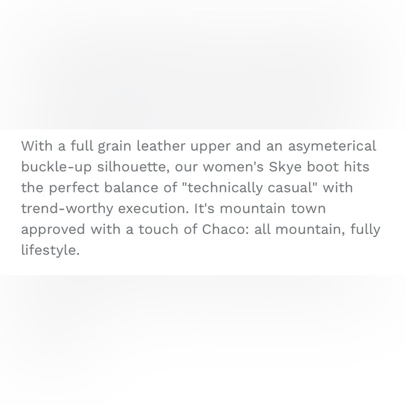 Chaco Women’s Black Leather Boots Size 7 - Picture 2 of 10